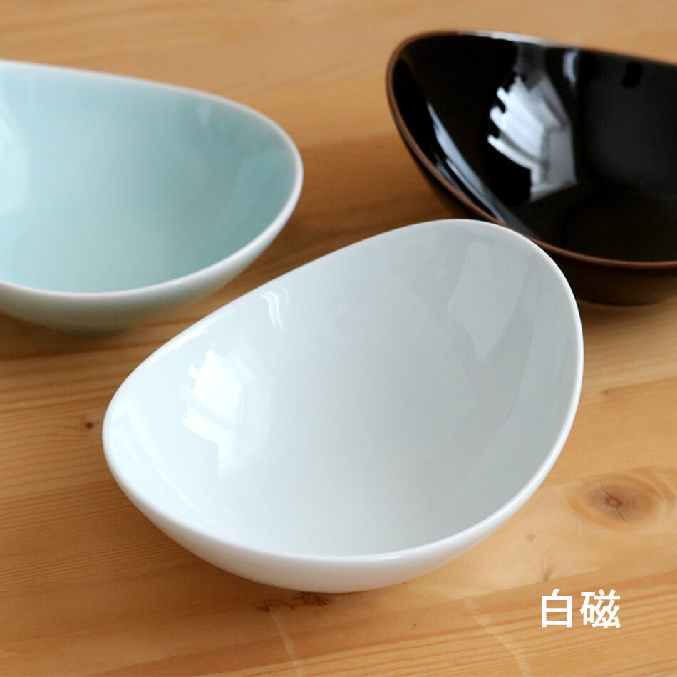 CARVE カーヴ ボール(M) 白山陶器 波佐見焼 はさみ焼き ハサミ焼 選べるカラー3色 鉢 小鉢 サラダボウル グッドデザイン賞受賞 器 食器