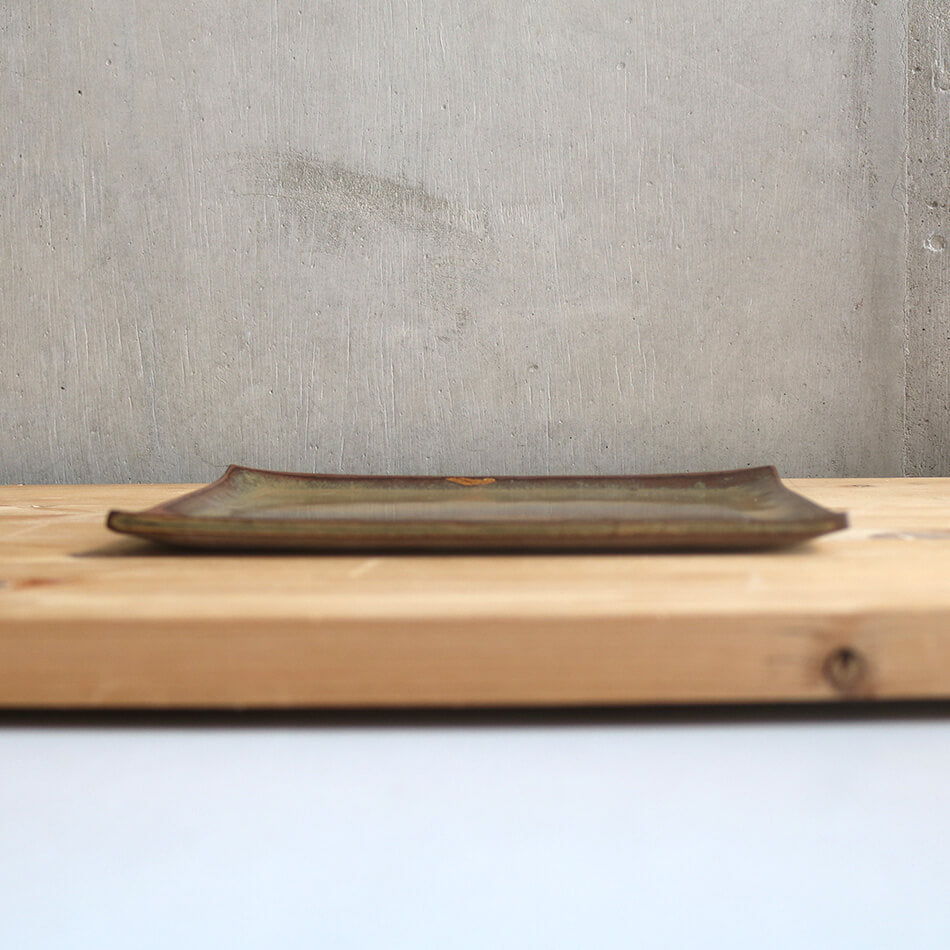 高取焼 高取焼き おにぎり皿 長皿 角皿 平皿 焼き魚用 刺し身皿 お菓子皿 デザート皿 ケーキ皿 ITAMON 筑前茶陶高取焼 高取八仙窯 陶器 食器 hassen-011
