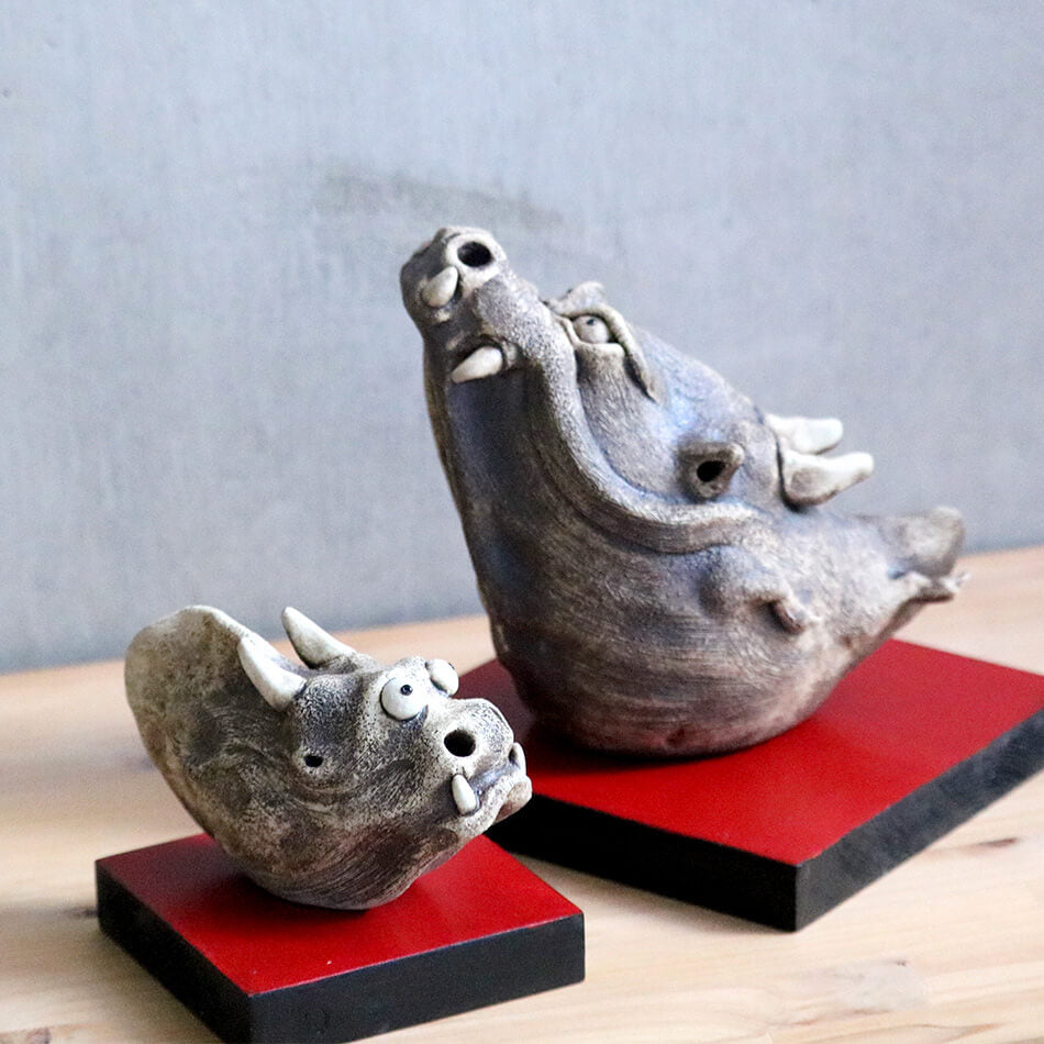 龍 ドラゴン 支 竜 辰 りゅう たつ アニマル アート オブジェ 動物 陶器 淵脇克仁作 陶仁 鹿児島