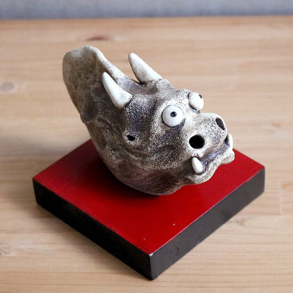 龍 ドラゴン 支 竜 辰 りゅう たつ アニマル アート オブジェ 動物 陶器 淵脇克仁作 陶仁 鹿児島