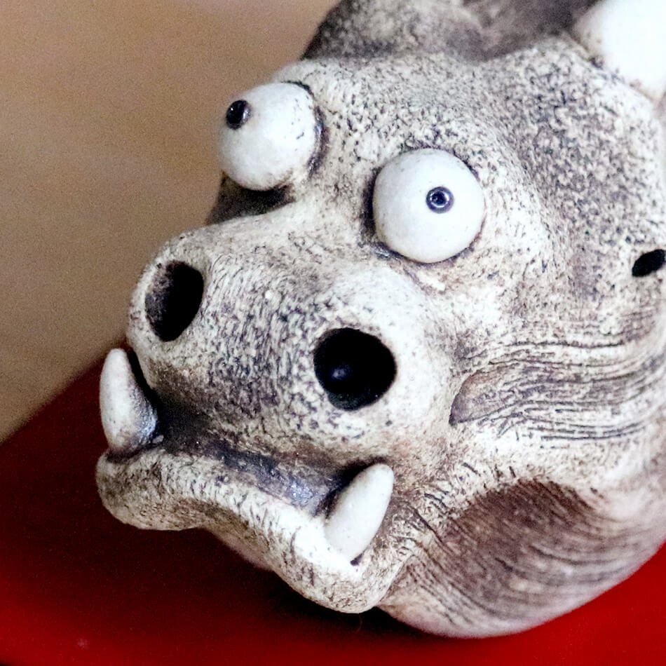 龍 ドラゴン 支 竜 辰 りゅう たつ アニマル アート オブジェ 動物 陶器 淵脇克仁作 陶仁 鹿児島