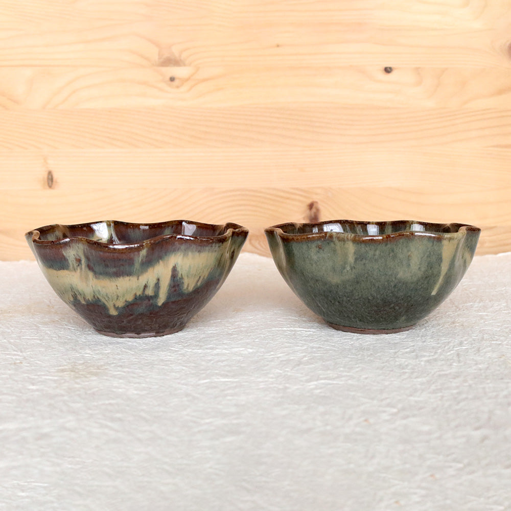 鉢 小代焼 ゆらゆら鉢 小代本谷ちひろ窯 小皿 花鉢 陶器 食器 作家 おしゃれ 器 chihiro004