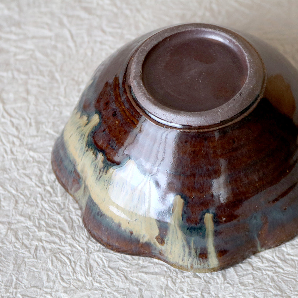 鉢 小代焼 ゆらゆら鉢 小代本谷ちひろ窯 小皿 花鉢 陶器 食器 作家 おしゃれ 器 chihiro004