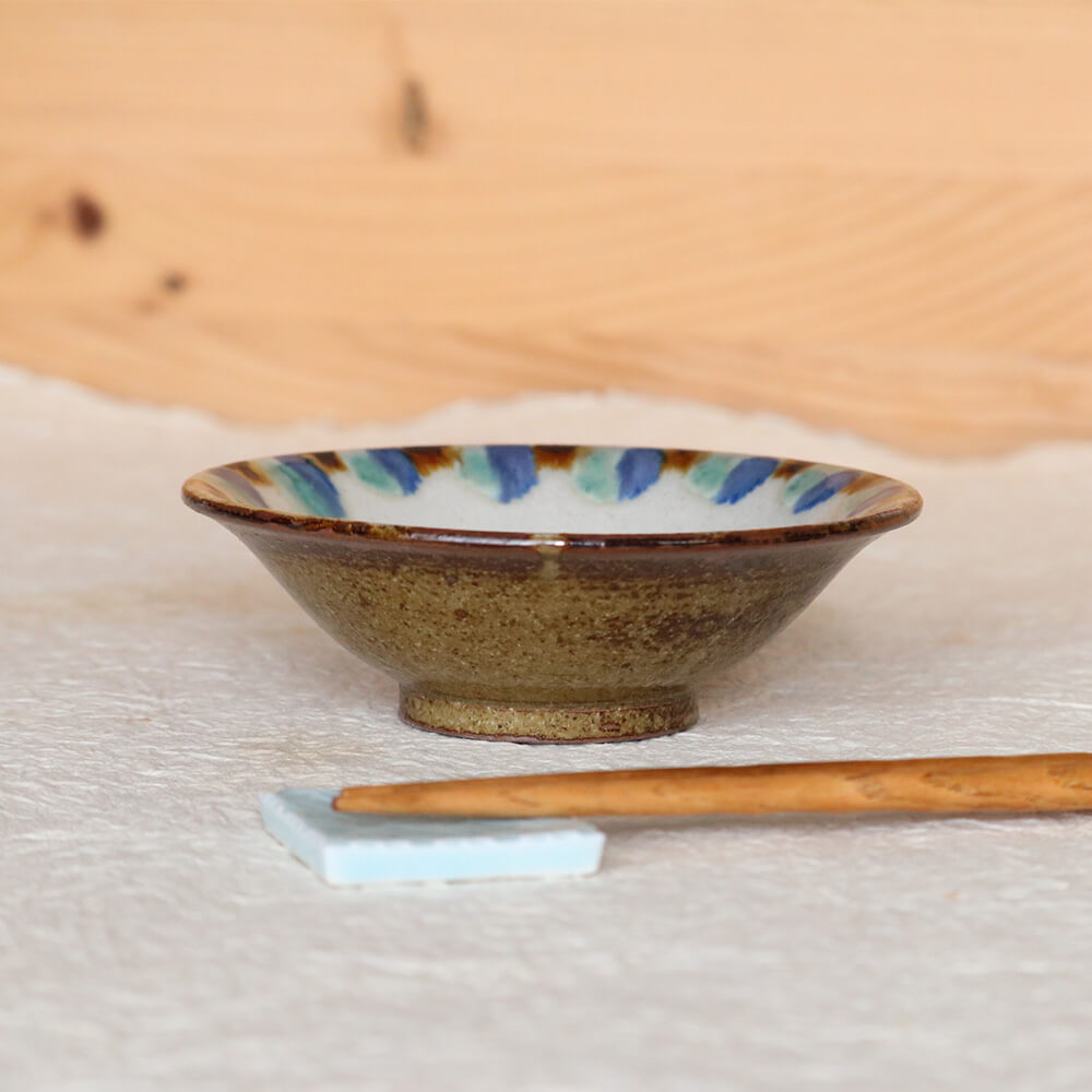 三彩小鉢 小代焼 小代本谷ちひろ窯 小皿 陶器 食器 作家 おしゃれ 器 chihiro005