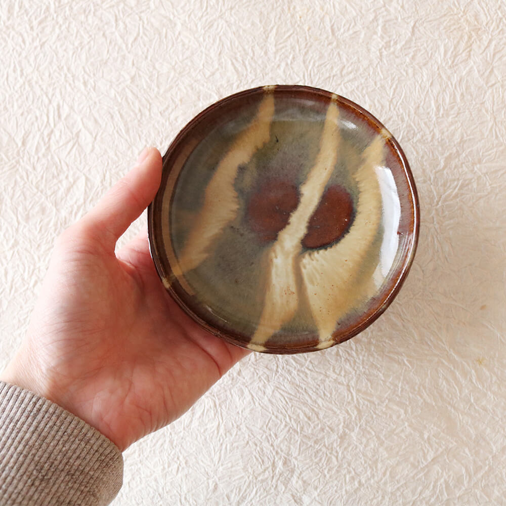小皿 小代焼 小代本谷ちひろ窯 1枚ずつの販売 取り皿 陶器 食器 作家 おしゃれ 器 chihiro006