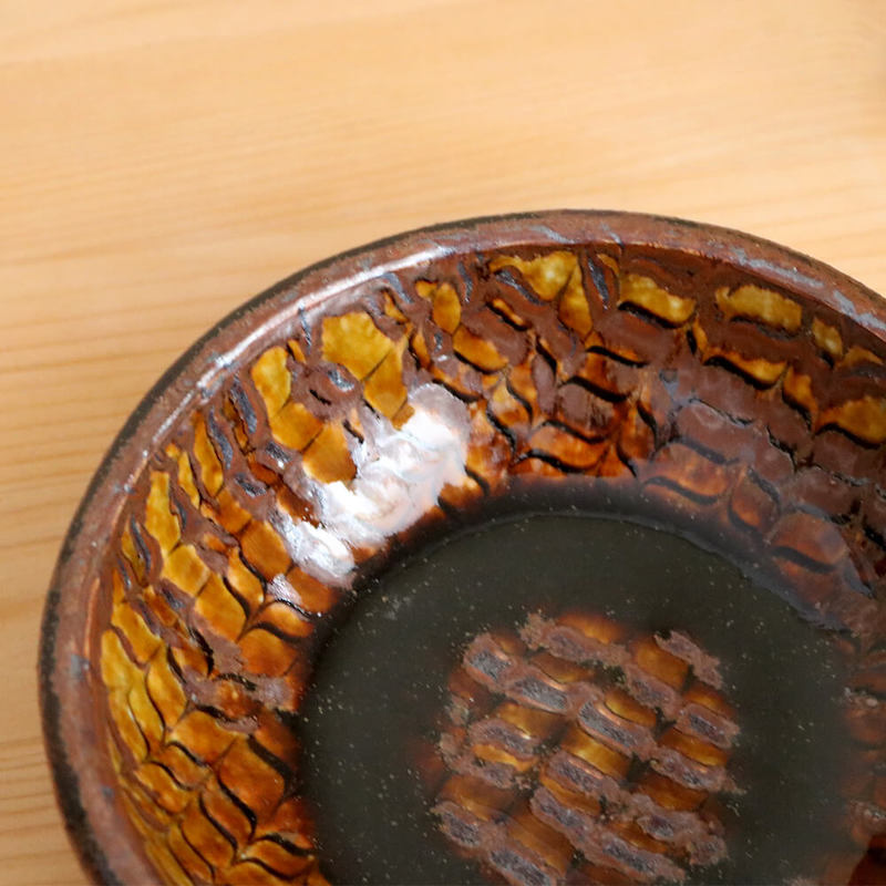 丸鉢 小代焼 スリップウェアの小鉢 ふもと窯 井上尚之 1個ずつの販売 深鉢 陶器 食器 作家 おしゃれ 和食器