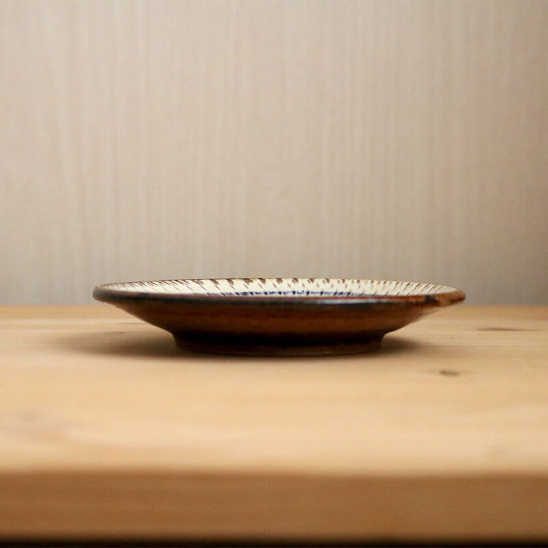 5寸皿 小代焼 2種類から選べる五寸皿 ふもと窯 井上尚之 1枚ずつの販売 小皿 陶器 食器 作家 おしゃれ 和食器
