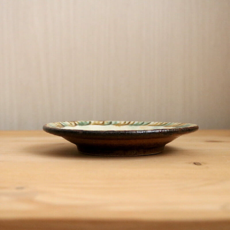 5寸皿 小代焼 2種類から選べる五寸皿 ふもと窯 井上尚之 1枚ずつの販売 小皿 陶器 食器 作家 おしゃれ 和食器