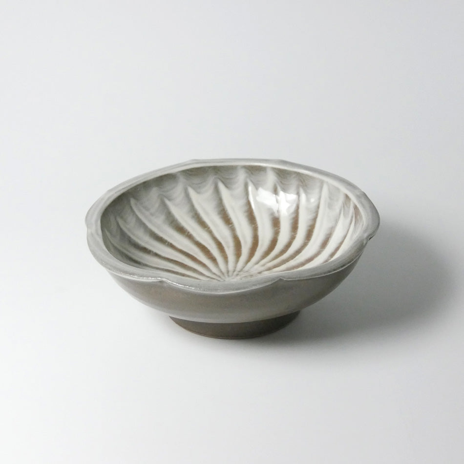小石原焼 小石原焼き 花小鉢 14cm 小皿 ドレープ 早川窯元 陶器 食器 器 NHK イッピンで紹介されました