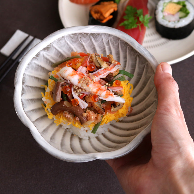 小石原焼 小石原焼き 花小鉢 14cm 小皿 ドレープ 早川窯元 陶器 食器 器 NHK イッピンで紹介されました