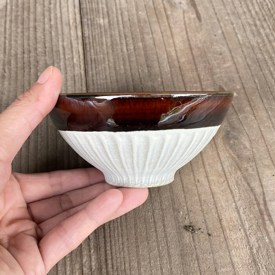 小石原焼 小石原焼き 刷毛目 お茶碗 ごはん茶碗 茶碗鉢 2tone 圭秀窯 陶器 食器 碗