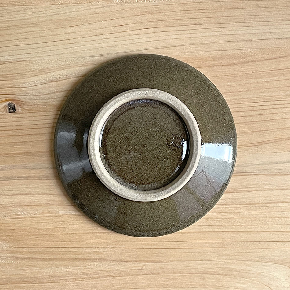 小石原焼 小石原焼き 飛鉋豆皿 豆皿 1個 茶色 ブラウン 10cm マルダイ窯 陶器 皿 おしゃれ