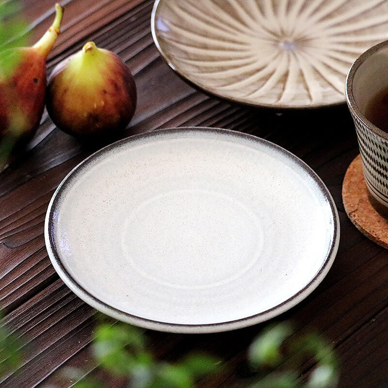 小石原焼 小石原焼き 5寸皿 藁白 小皿 15.0cm マルダイ窯 陶器 皿 和食器