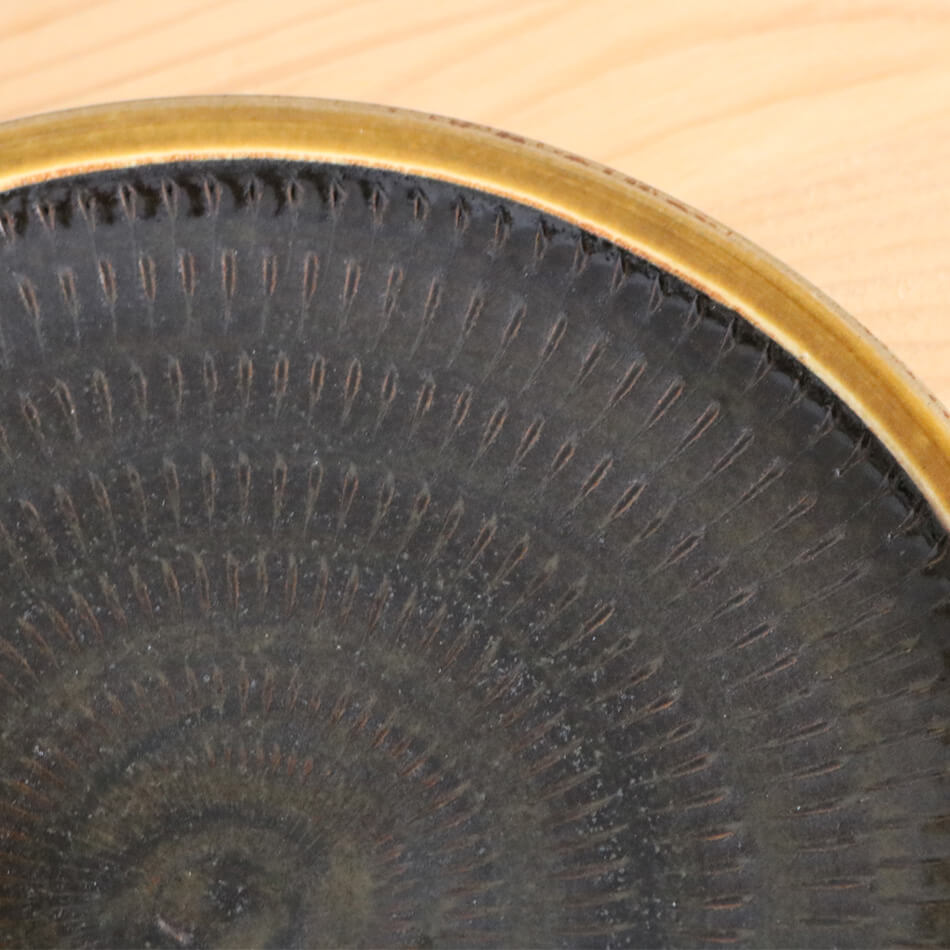 小石原焼 小石原焼き マルワ窯 7寸皿 七寸皿 パスタ皿 カレー皿 ワンプレート 飴 青 白 刷毛目 飛び鉋 和食器 陶器 皿 ギフト 新生活 プレゼント