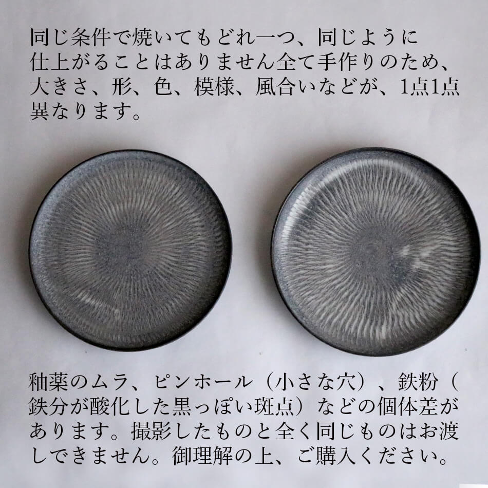 2025年12月中旬入荷予定 小石原焼 小石原焼き 平皿 飛び鉋 取り皿 5寸皿 15cm 森山寛二郎 實山窯 陶器 食器 器