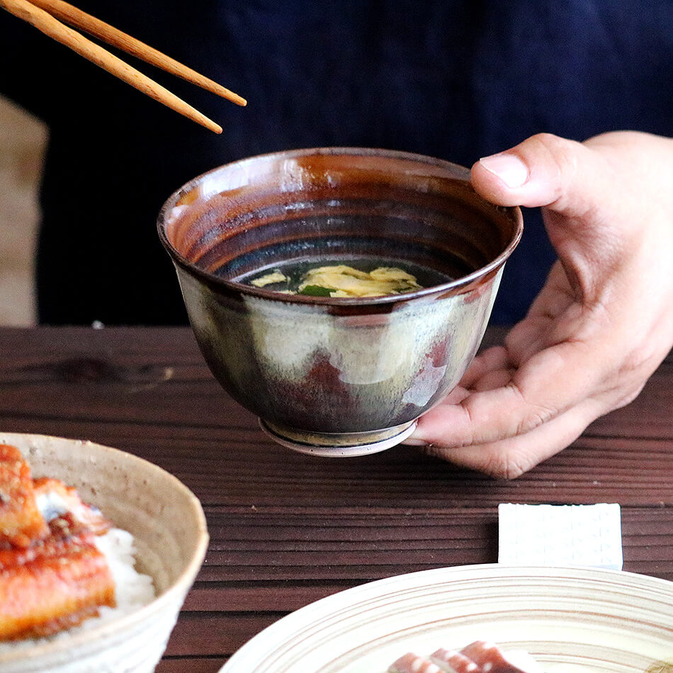 高取焼 高取焼き 飴釉碗 飴 元永陶苑 陶器 茶碗