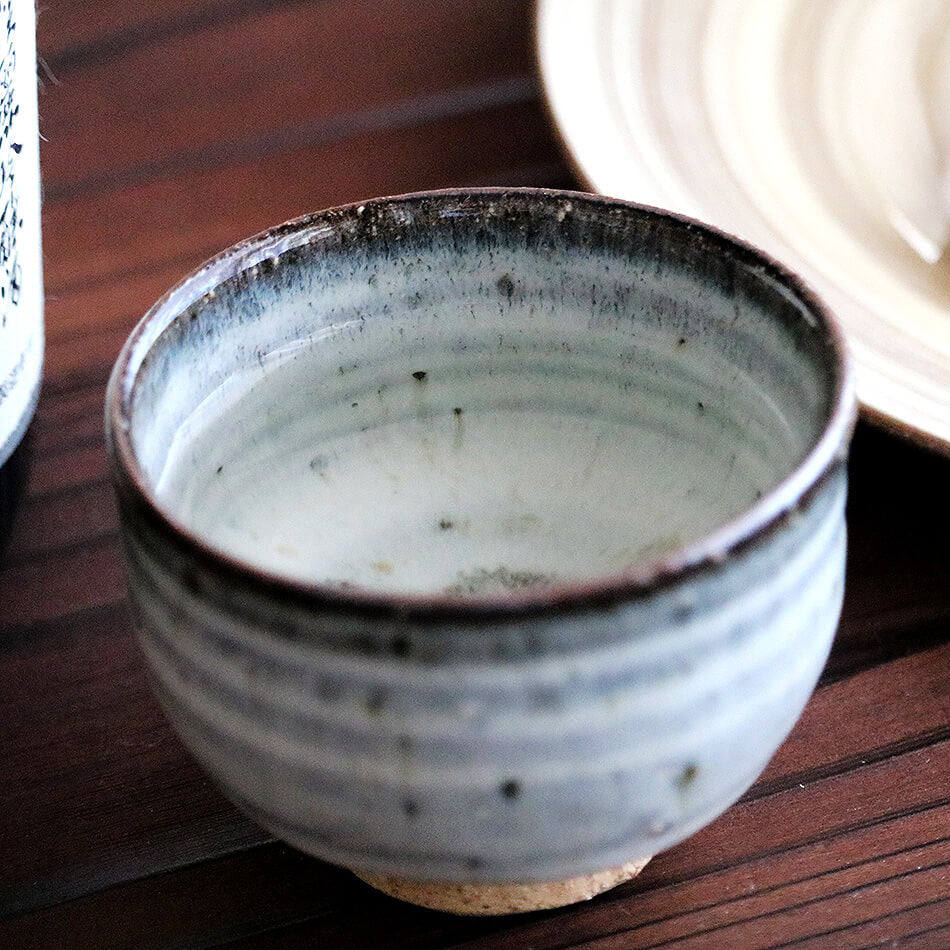 高取焼 高取焼き 藁白釉 荒土 ぐい呑み 元永陶苑 陶器 おちょこ 盃