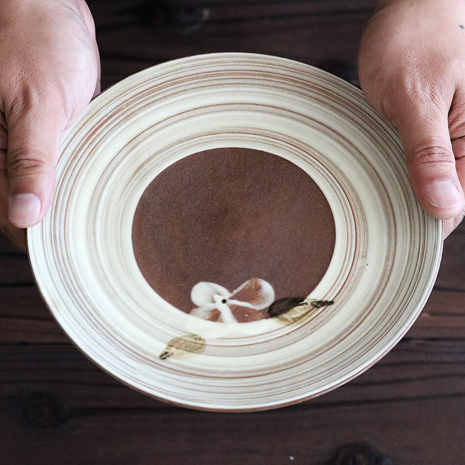 高取焼 高取焼き 刷毛目 皿 元永陶苑 陶器 お皿 プレート