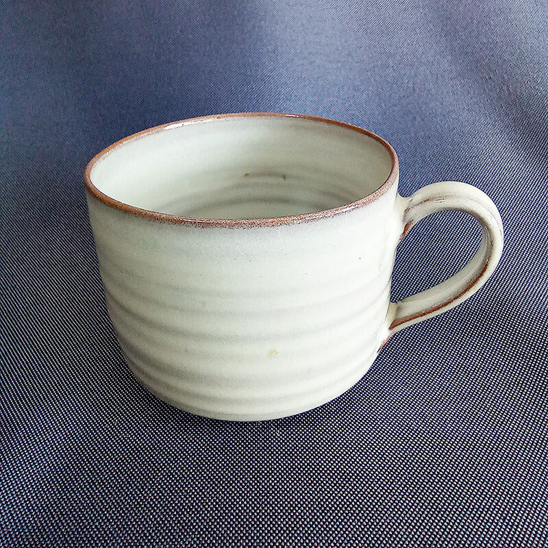高取焼 高取焼き 藁白釉マグカップ カップ 白 コーヒーカップ ティーカップ スープカップ 元永陶苑 陶器 マグカップ