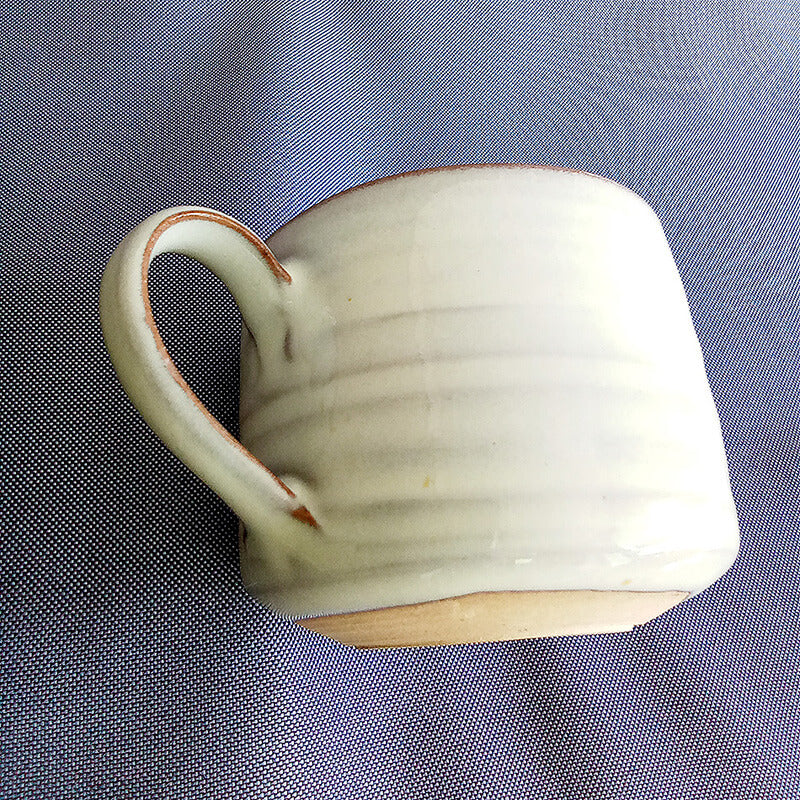 高取焼 高取焼き 藁白釉マグカップ カップ 白 コーヒーカップ ティーカップ スープカップ 元永陶苑 陶器 マグカップ