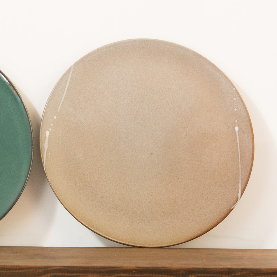 プレート皿 ワンプレート皿 高取焼 高取焼き 大皿 28cm 高取焼鬼丸雪山窯元 陶器 食器 器