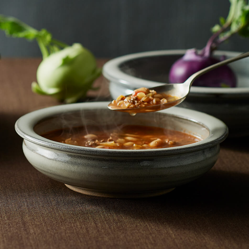 カレー皿 すくえるリムディッシュ 高取焼 高取焼き シチュー皿 22cm 高取焼鬼丸雪山窯元 陶器 食器 器