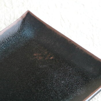 角皿 プレート皿 高取焼 高取焼き 中皿 横21cm 高取焼鬼丸雪山窯元 陶器 食器 器