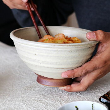 蹴り轆轤 ろくろ どんぶり 丼 高取焼 高取焼き 18cm 高取焼鬼丸雪山窯元 陶器 食器 器