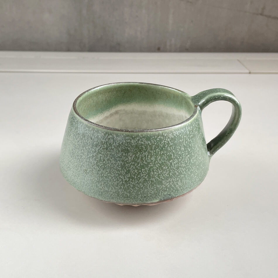 高取焼 高取焼き しのぎフリーカップ マグカップ スープカップ コーヒーカップ ティーカップ 湯呑 選べる3カラー ろくろ庵 陶器 食器 器