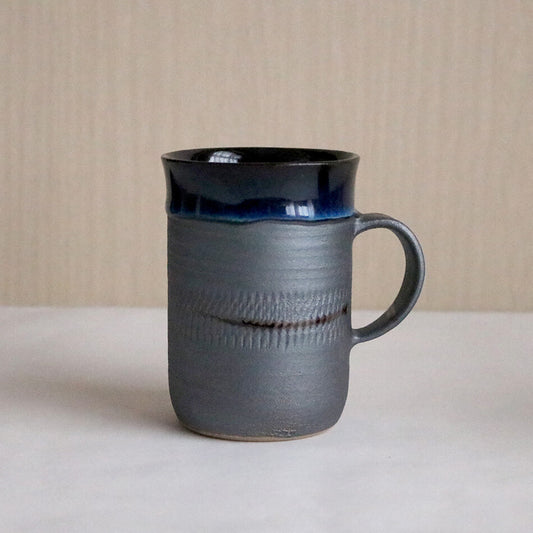 小石原焼 小石原焼き 鉄釉掛分 マグカップ タンブラー 秀山窯 陶器 器 NHK イッピンで紹介