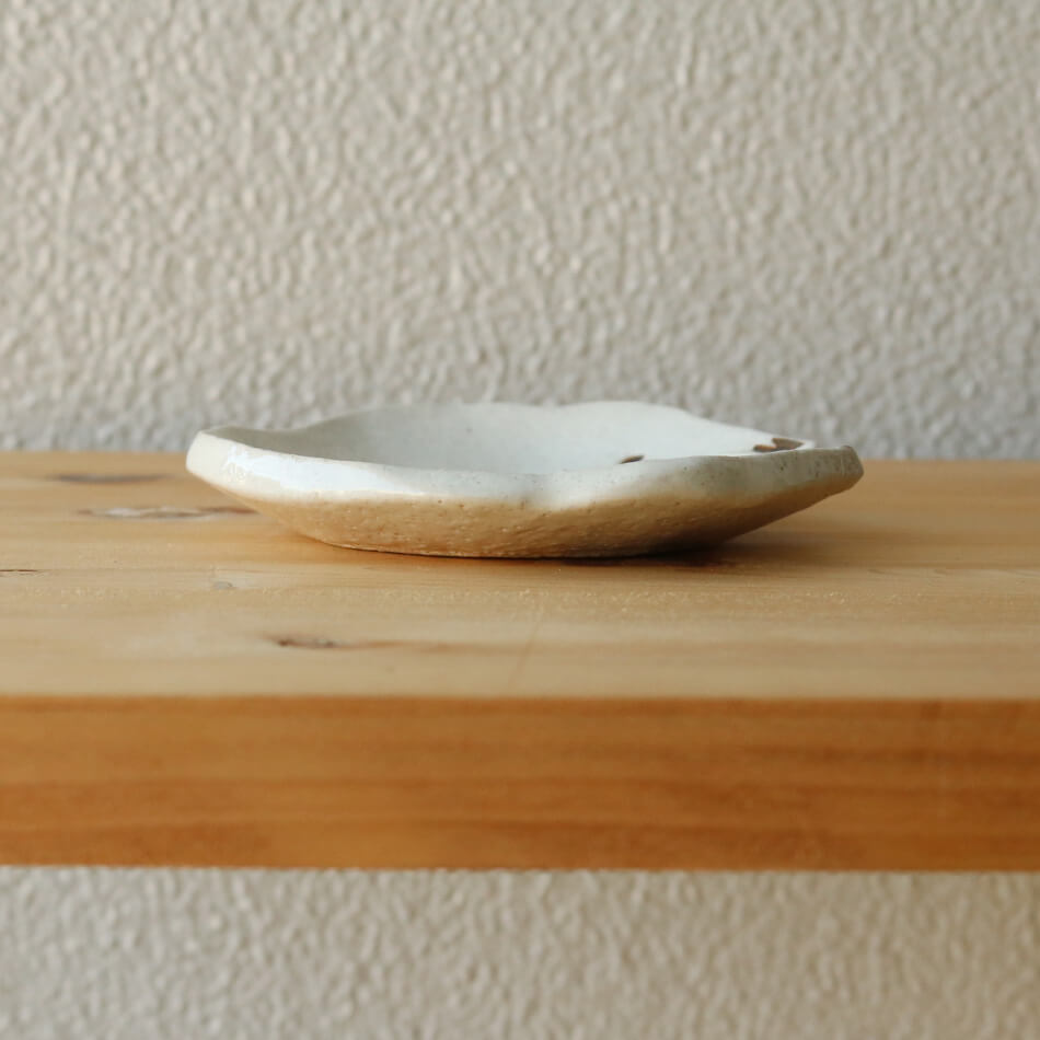梶原慶治 取り皿 陶芸作品 えなが シマエナガ 個人陶芸家 小皿 おしんこ皿 陶器 器 食器 おしゃれ
