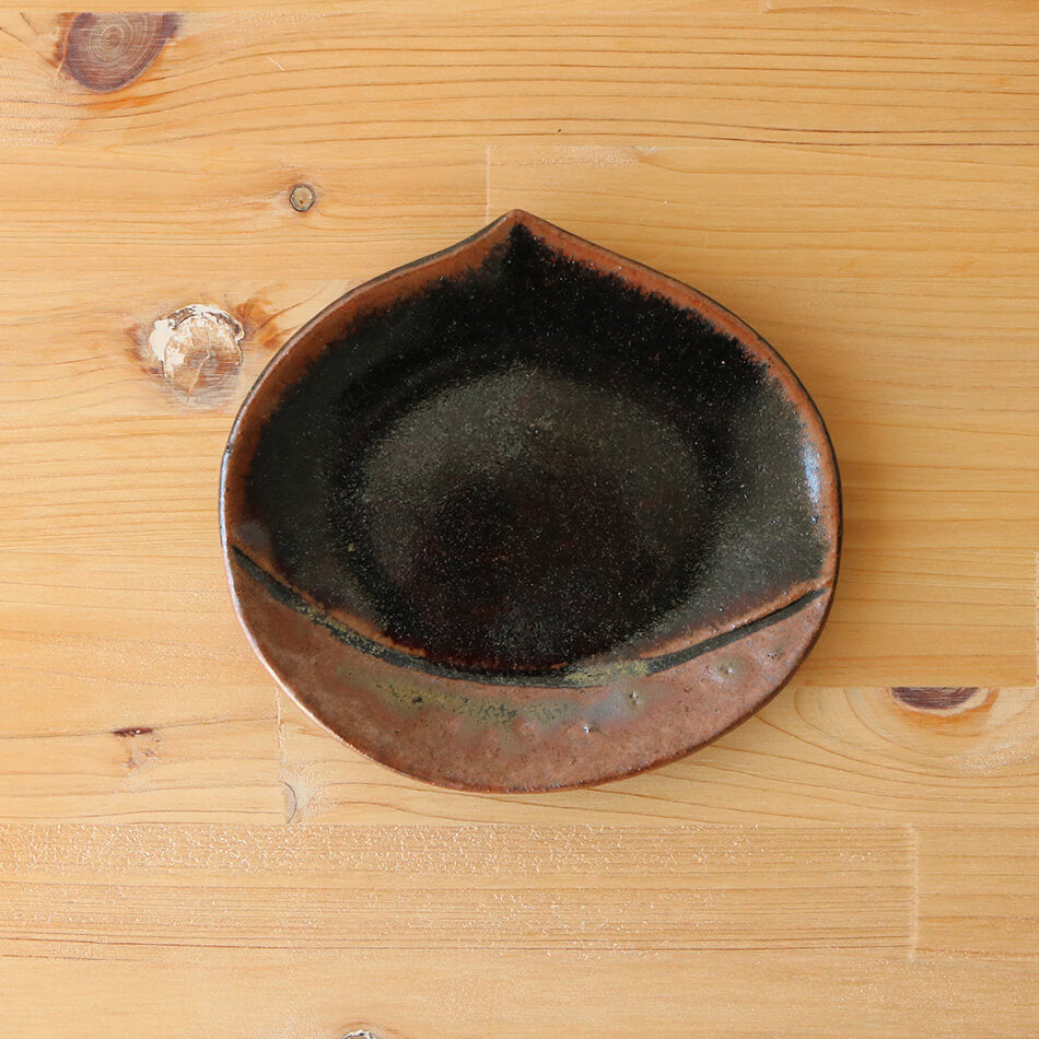梶原慶治 取り皿 陶芸作品 くり 個人陶芸家 小皿 おしんこ皿 陶器 器 食器 おしゃれ