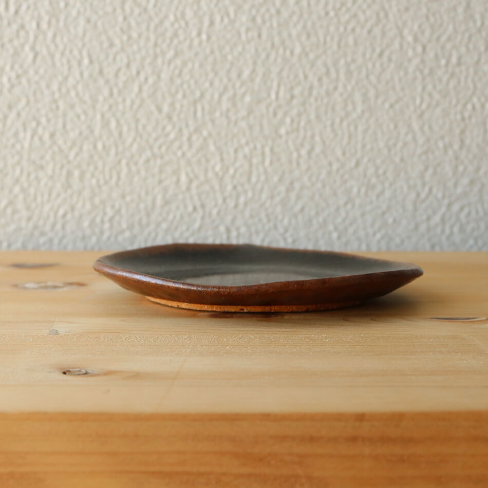 梶原慶治 取り皿 陶芸作品 くり 個人陶芸家 小皿 おしんこ皿 陶器 器 食器 おしゃれ