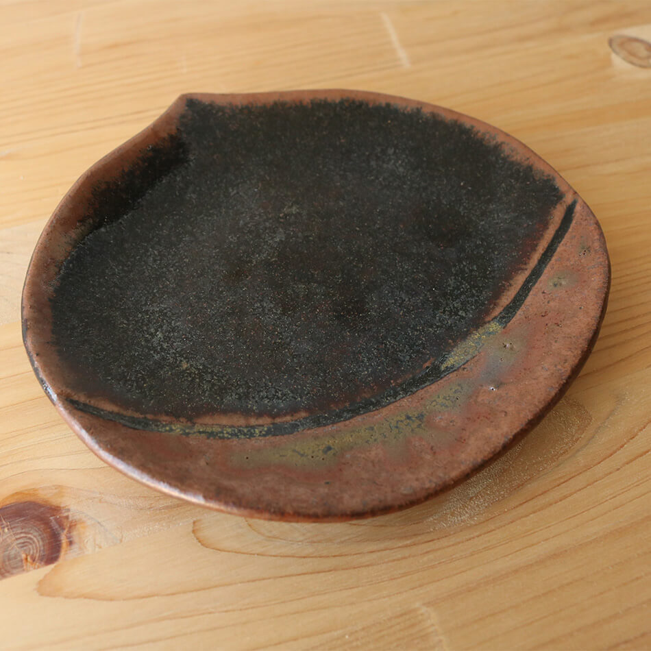 梶原慶治 取り皿 陶芸作品 くり 個人陶芸家 小皿 おしんこ皿 陶器 器 食器 おしゃれ