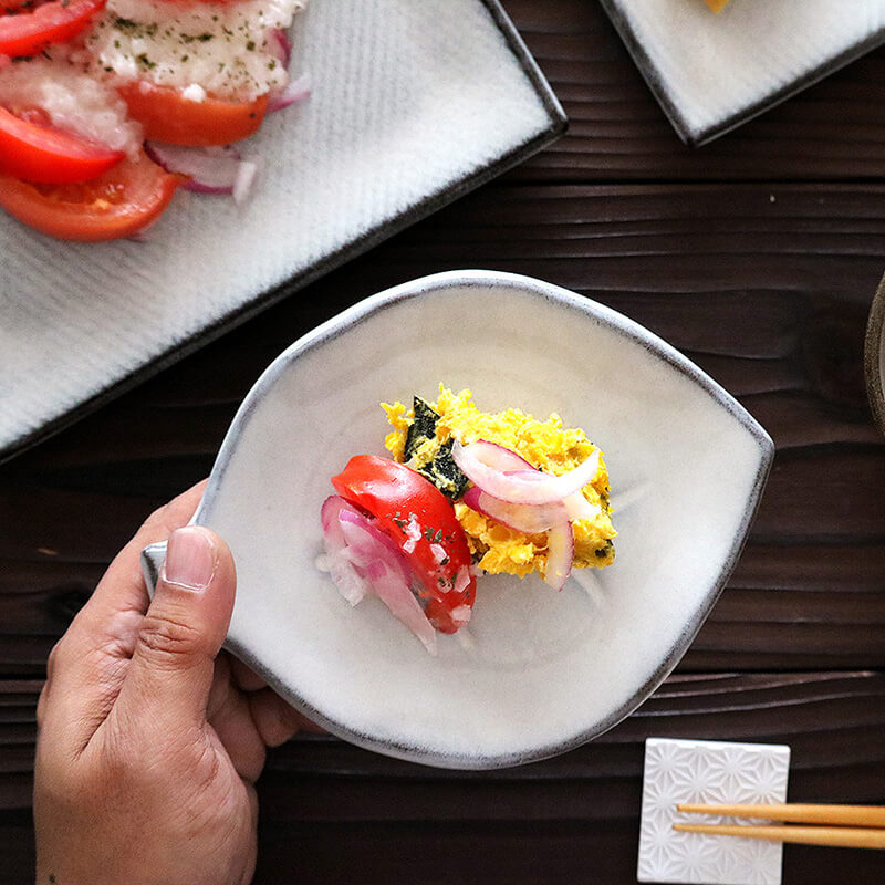 小石原焼 小石原焼き 木の葉皿 小皿 白 16.5cm マルダイ窯 陶器 皿 リーフ皿