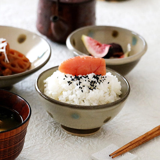 小石原焼 小石原焼き 三彩飯碗 茶碗 茶色 ブラウン 12cm マルダイ窯 陶器 茶碗 ご飯茶碗 おしゃれ