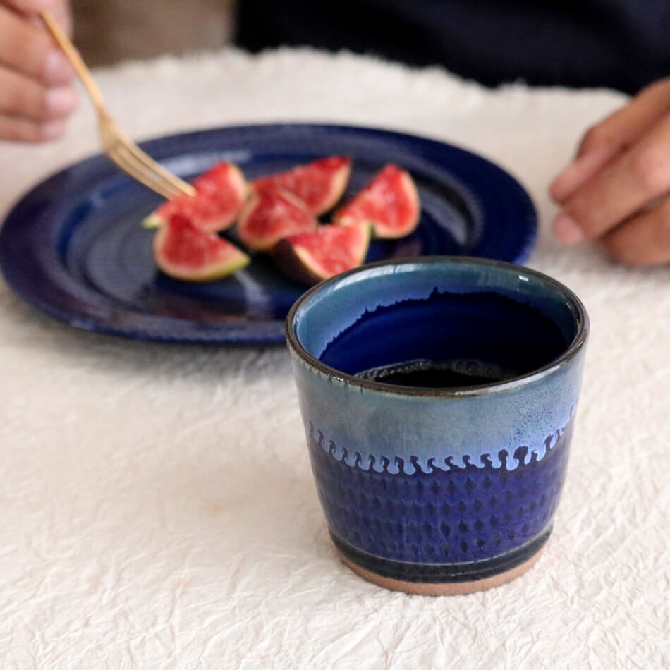 小石原焼 小石原焼き 璃釉 フリーカップ コーヒーカップ まるた窯 太田 剛速 陶器 食器 器