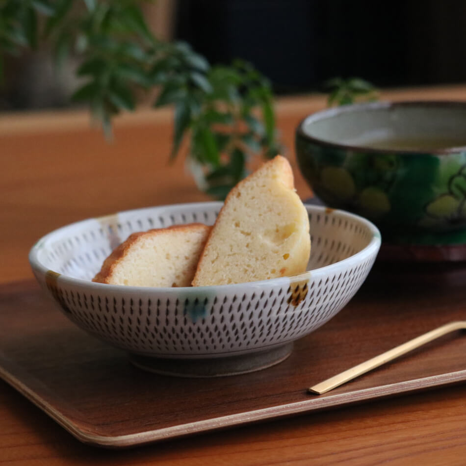 小石原焼 小石原焼き 三彩飛鉋皿 12cm まるた窯 太田 剛速 陶器 食器 取り皿