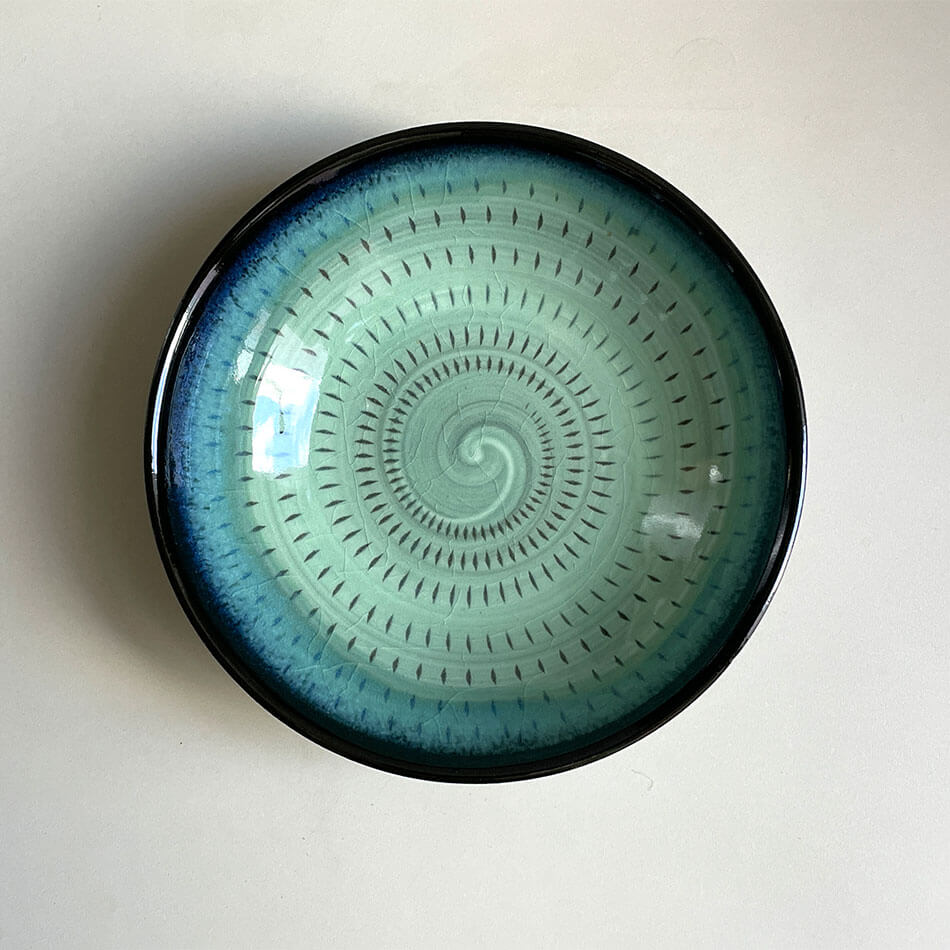 小石原焼 小石原焼き 中皿 カレー皿 サラダボウル 取り鉢 秀山窯 陶器 器 NHK イッピンで紹介されました